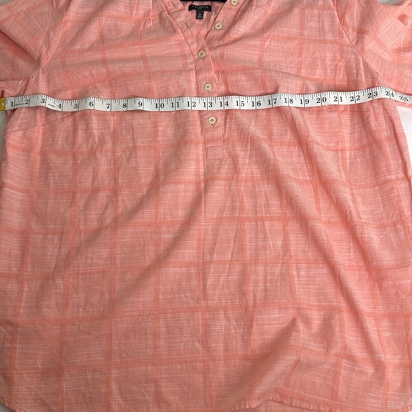 Talbots Salmon NWOT popover blouse plus size 2X - Picture 5 of 7